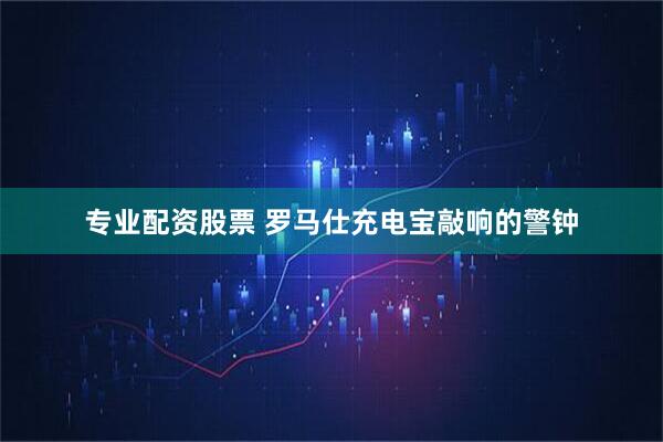 专业配资股票 罗马仕充电宝敲响的警钟