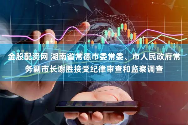金股配资网 湖南省常德市委常委、市人民政府常务副市长谢胜接受纪律审查和监察调查