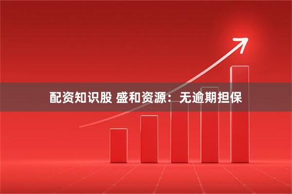 配资知识股 盛和资源：无逾期担保
